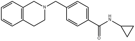 N-cyclopropyl-4-(3,4-dihydroisoquinolin-2(1H)-ylmethyl)benzamide Structural