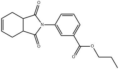 propyl 3-(1,3-dioxo-1,3,3a,4,7,7a-hexahydro-2H-isoindol-2-yl)benzoate Structural