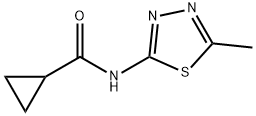 N-(5-methyl-1,3,4-thiadiazol-2-yl)cyclopropanecarboxamide Structural