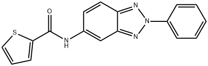 N-(2-phenyl-2H-benzotriazol-5-yl)thiophene-2-carboxamide Structural