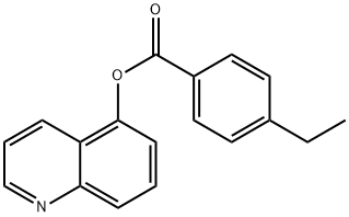 quinolin-5-yl 4-ethylbenzoate Structural