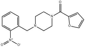 furan-2-yl[4-(2-nitrobenzyl)piperazin-1-yl]methanone Structural