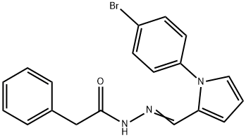 N'-{(E)-[1-(4-bromophenyl)-1H-pyrrol-2-yl]methylidene}-2-phenylacetohydrazide Structural