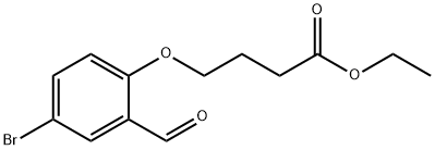ETHYL 4-(4-BROMO-2-FORMYLPHENOXY)BUTANOATE Structural