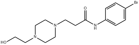 N-(4-bromophenyl)-3-[4-(2-hydroxyethyl)piperazin-1-yl]propanamide Structural