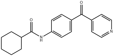N-[4-(pyridine-4-carbonyl)phenyl]cyclohexanecarboxamide Structural