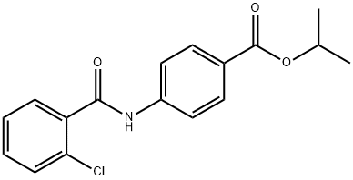 isopropyl 4-[(2-chlorobenzoyl)amino]benzoate Structural