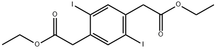 diethyl 2,2'-(2,5-diiodobenzene-1,4-diyl)diacetate Structural