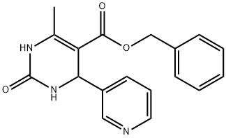 benzyl 6-methyl-2-oxo-4-(3-pyridinyl)-1,2,3,4-tetrahydro-5-pyrimidinecarboxylate Structural