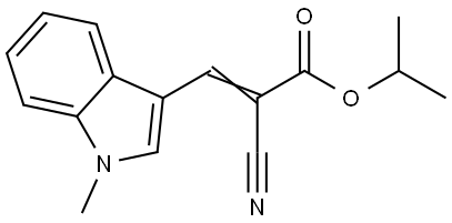 isopropyl (E)-2-cyano-3-(1-methyl-1H-indol-3-yl)acrylate Structural