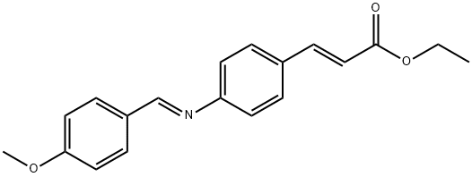 Ethyl 4-[(4-Methoxybenzylidene)amino]cinnamate Structural