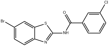 N-(6-bromobenzo[d]thiazol-2-yl)-3-chlorobenzamide Structural