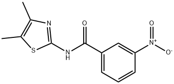 N-(4,5-dimethyl-1,3-thiazol-2-yl)-3-nitrobenzamide Structural
