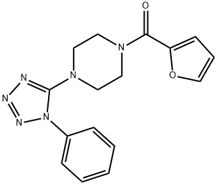 furan-2-yl(4-(1-phenyl-1H-tetrazol-5-yl)piperazin-1-yl)methanone Structural