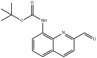 tert-butyl (2-formylquinolin-8-yl)carbamate Structural