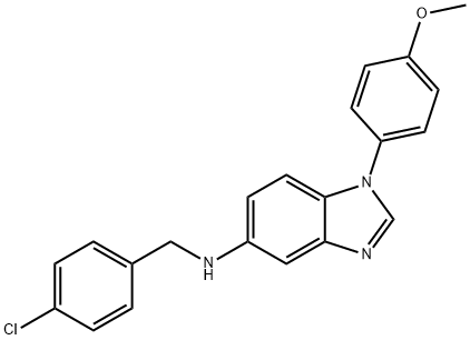 N-(4-chlorobenzyl)-1-(4-methoxyphenyl)-1H-benzimidazol-5-amine Structural