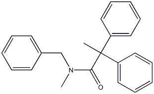 N-benzyl-N-methyl-2,2-diphenylpropanamide Structural