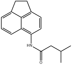 N-(1,2-dihydroacenaphthylen-5-yl)-3-methylbutanamide Structural