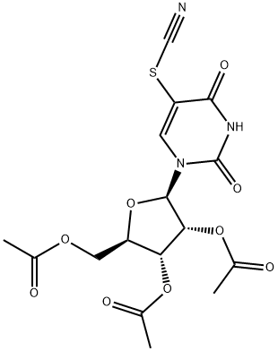 Uridine,5-thiocyanato-, 2',3',5'-triacetate (9CI) Structural