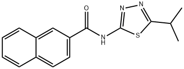 N-(5-isopropyl-1,3,4-thiadiazol-2-yl)-2-naphthamide Structural