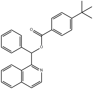 isoquinolin-1-yl(phenyl)methyl 4-(tert-butyl)benzoate Structural