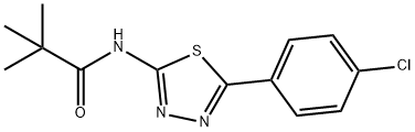 N-(5-(4-chlorophenyl)-1,3,4-thiadiazol-2-yl)pivalamide Structural