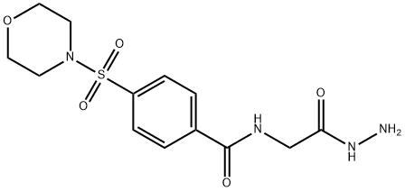 N-(2-hydrazinyl-2-oxoethyl)-4-(morpholinosulfonyl)benzamide Structural