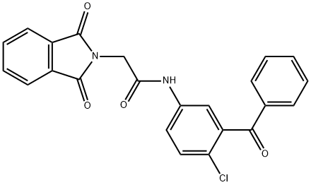 N-(3-benzoyl-4-chlorophenyl)-2-(1,3-dioxoisoindolin-2-yl)acetamide Structural