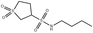 N-butyltetrahydrothiophene-3-sulfonamide 1,1-dioxide Structural