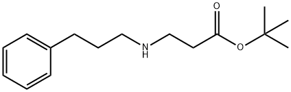 tert-butyl 3-[(3-phenylpropyl)amino]propanoate Structural
