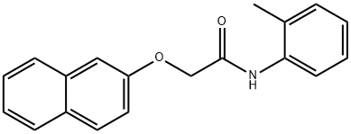 N-(2-methylphenyl)-2-(naphthalen-2-yloxy)acetamide Structural