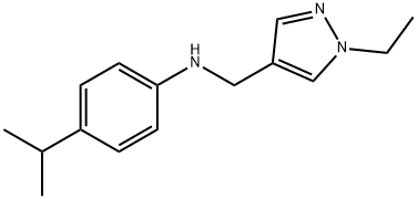 N-[(1-ethyl-1H-pyrazol-4-yl)methyl]-N-(4-isopropylphenyl)amine Structural