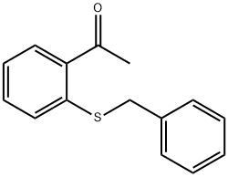 Ethanone, 1-[2-[(phenylmethyl)thio]phenyl]- Structural