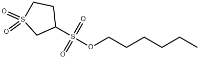 hexyl tetrahydrothiophene-3-sulfonate 1,1-dioxide Structural