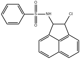 N-(2-chloro-1,2-dihydroacenaphthylen-1-yl)benzenesulfonamide Structural