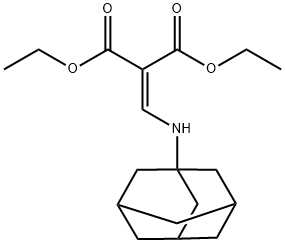 diethyl 2-[(1-adamantylamino)methylidene]propanedioate Structural