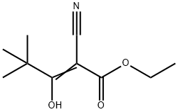 ethyl(Z)-2-cyano-3-hydroxy-4,4-dimethylpent-2-enoate Structural
