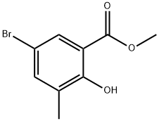 methyl 5-bromo-2-hydroxy-3-methylbenzoate Structural