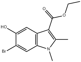 ethyl 6-bromo-5-hydroxy-1,2-dimethyl-1H-indole-3-carboxylate Structural