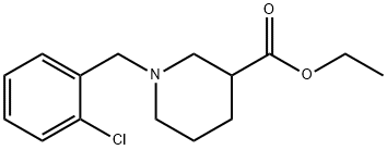 ethyl 1-(2-chlorobenzyl)piperidine-3-carboxylate Structural