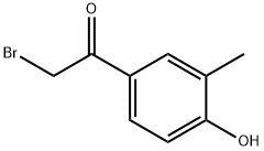 2-bromo-1-(4-hydroxy-3-methylphenyl)ethan-1-one Structural