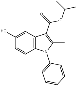 isopropyl 5-hydroxy-2-methyl-1-phenyl-1H-indole-3-carboxylate Structural