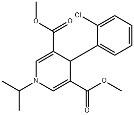 dimethyl 4-(2-chlorophenyl)-1-(propan-2-yl)-1,4-dihydropyridine-3,5-dicarboxylate Structural