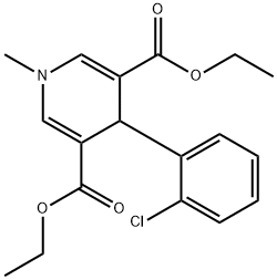 diethyl 4-(2-chlorophenyl)-1-methyl-1,4-dihydropyridine-3,5-dicarboxylate Structural