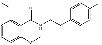 N-[2-(4-fluorophenyl)ethyl]-2,6-dimethoxybenzamide Structural