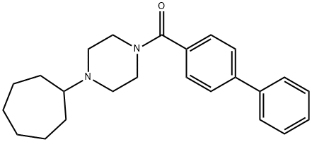 biphenyl-4-yl(4-cycloheptylpiperazin-1-yl)methanone Structural