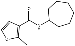 N-cycloheptyl-2-methylfuran-3-carboxamide Structural