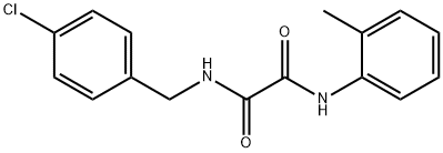 N-(4-chlorobenzyl)-N'-(2-methylphenyl)ethanediamide Structural