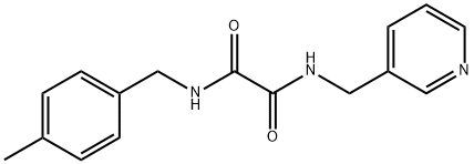 N-(4-methylbenzyl)-N'-(pyridin-3-ylmethyl)ethanediamide Structural