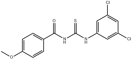 N-{[(3,5-dichlorophenyl)amino]carbonothioyl}-4-methoxybenzamide Structural